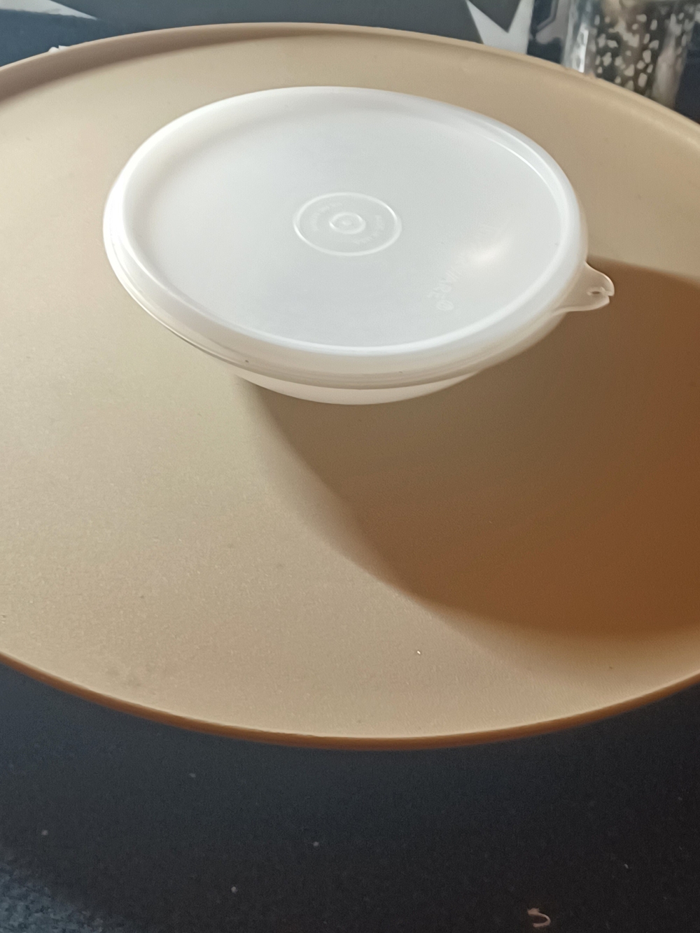Tupperware Serving Tray W/ Sippimg Bowl VINTAGE